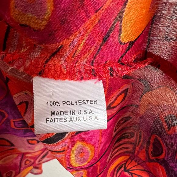 MISA Twiggy Abstract Butterfly Print Long Sleeve Mini Dress Size Small - Picture 11 of 11